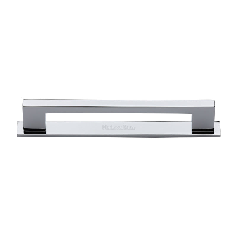 Heritage Brass Metro Cabinet Pull Handle with Plate