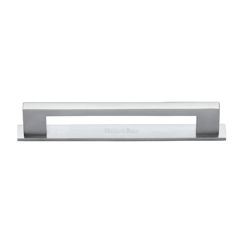Heritage Brass Metro Cabinet Pull Handle with Plate