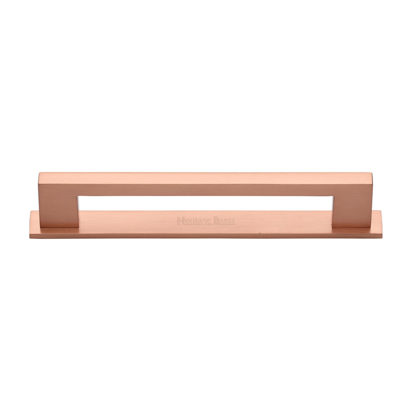 Heritage Brass Metro Cabinet Pull Handle with Plate