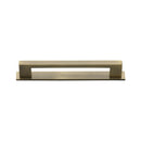 Heritage Brass Metro Cabinet Pull Handle with Plate