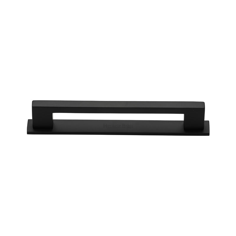 Heritage Brass Metro Cabinet Pull Handle with Plate