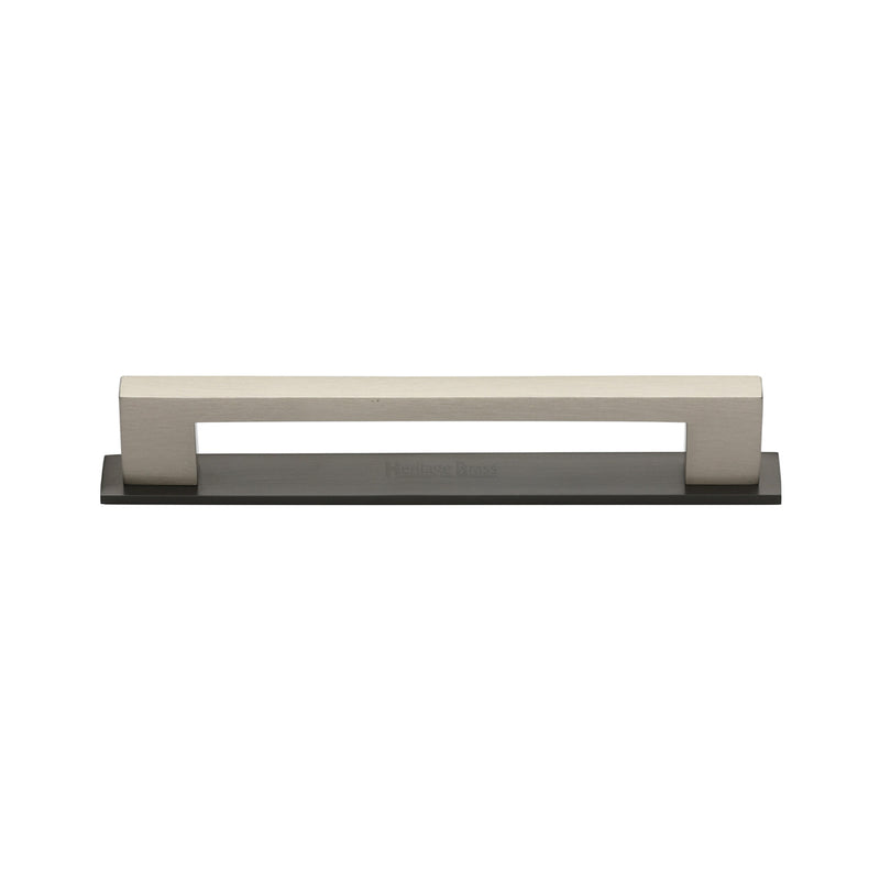 Heritage Brass Metro Cabinet Pull Handle with Plate