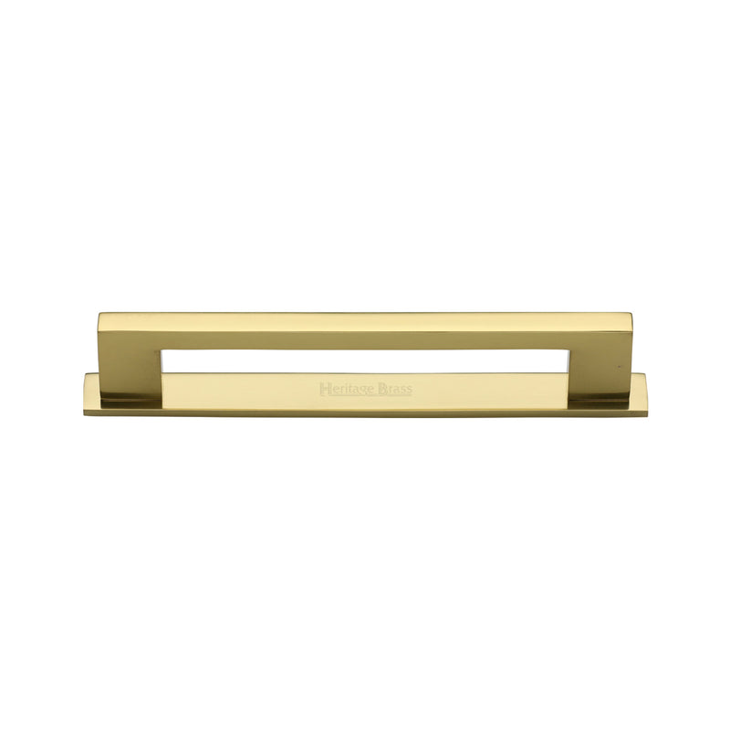 Heritage Brass Metro Cabinet Pull Handle with Plate