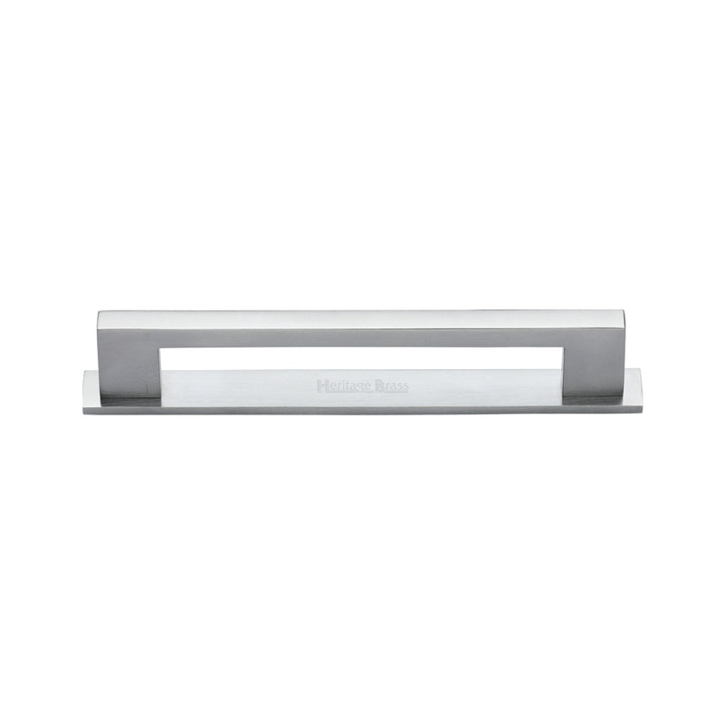 Heritage Brass Metro Cabinet Pull Handle with Plate