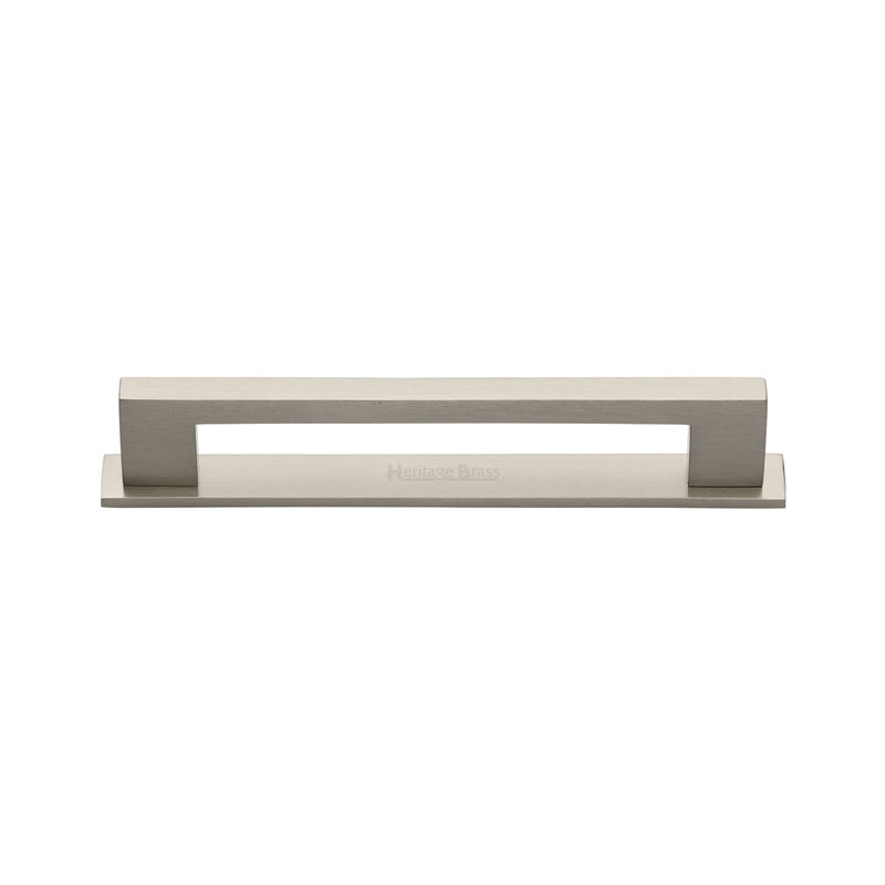 Heritage Brass Metro Cabinet Pull Handle with Plate