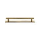 Heritage Brass Step Cabinet Pull Handle with Plate