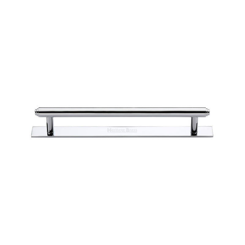 Heritage Brass Step Cabinet Pull Handle with Plate