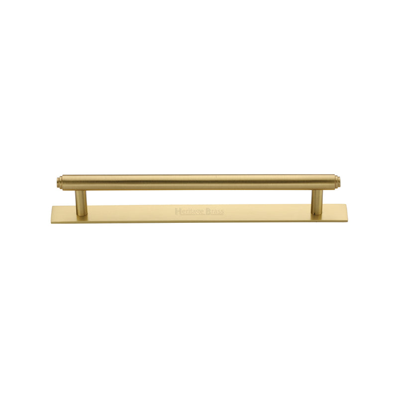 Heritage Brass Step Cabinet Pull Handle with Plate