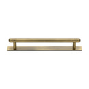 Heritage Brass Step Cabinet Pull Handle with Plate
