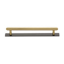 Heritage Brass Step Cabinet Pull Handle with Plate