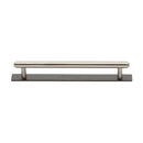 Heritage Brass Step Cabinet Pull Handle with Plate