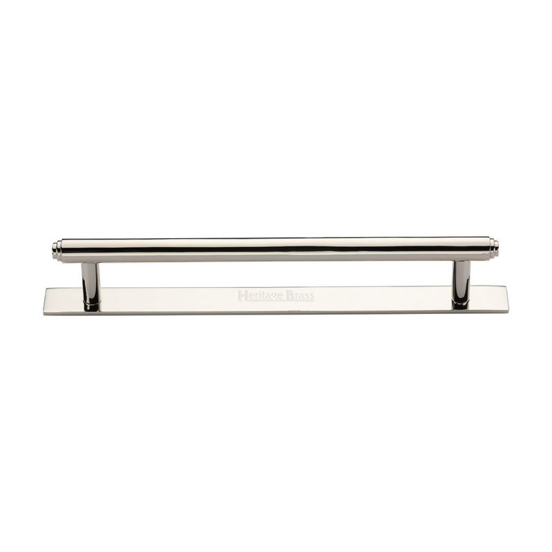 Heritage Brass Step Cabinet Pull Handle with Plate