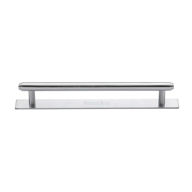 Heritage Brass Step Cabinet Pull Handle with Plate