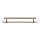 Heritage Brass Step Cabinet Pull Handle with Plate