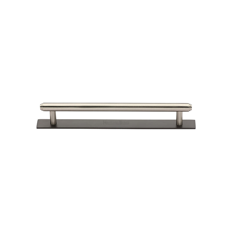 Heritage Brass Step Cabinet Pull Handle with Plate