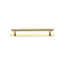 Heritage Brass Step Cabinet Pull Handle with Plate