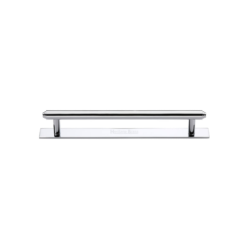 Heritage Brass Step Cabinet Pull Handle with Plate