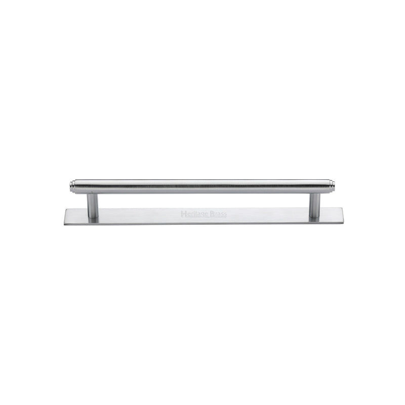 Heritage Brass Step Cabinet Pull Handle with Plate