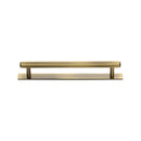 Heritage Brass Hexagonal Cabinet Pull Handle with Plate