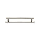 Heritage Brass Hexagonal Cabinet Pull Handle with Plate