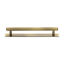 Heritage Brass Hexagonal Cabinet Pull Handle with Plate