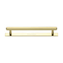 Heritage Brass Hexagonal Cabinet Pull Handle with Plate