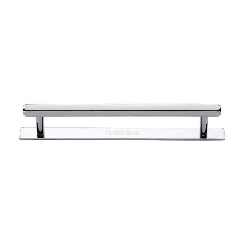Heritage Brass Hexagonal Cabinet Pull Handle with Plate