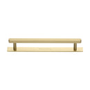 Heritage Brass Hexagonal Cabinet Pull Handle with Plate