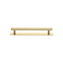 Heritage Brass Hexagonal Cabinet Pull Handle with Plate