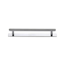 Heritage Brass Knurled Cabinet Pull Handle with Plate