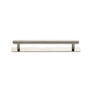 Heritage Brass Knurled Cabinet Pull Handle with Plate