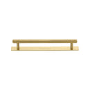 Heritage Brass Knurled Cabinet Pull Handle with Plate