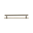 Heritage Brass Knurled Cabinet Pull Handle with Plate