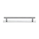 Heritage Brass Knurled Cabinet Pull Handle with Plate