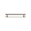 Heritage Brass Knurled Cabinet Pull Handle with Plate