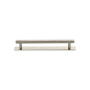 Heritage Brass Knurled Cabinet Pull Handle with Plate
