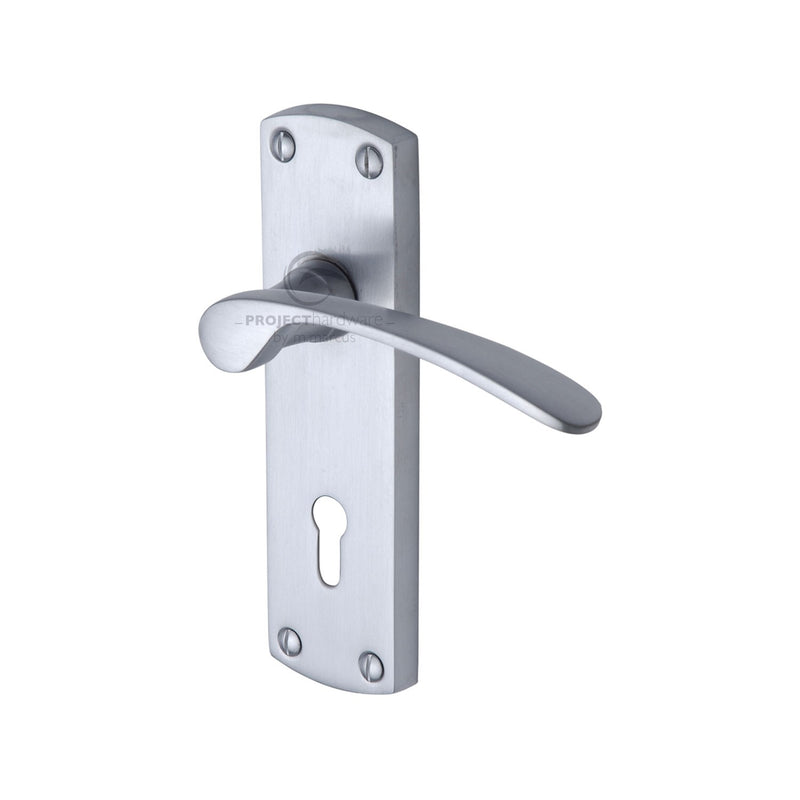 Project Hardware Luca Door Handle on Plate