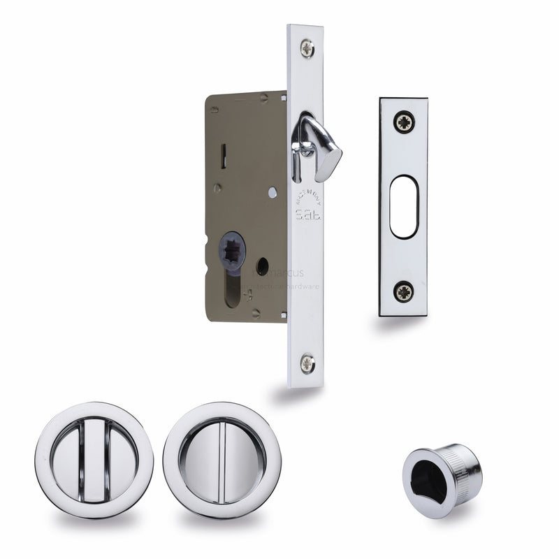 M.Marcus Sliding Lock with Round Privacy Turns