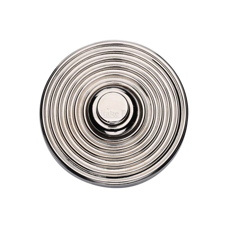Heritage Brass Reeded Bell Push