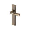 Heritage Brass Charlbury Reeded Door Handle on Plate