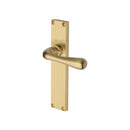 Heritage Brass Charlbury Reeded Door Handle on Plate