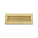 Heritage Brass Reeded Letterplate