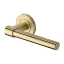 Heritage Brass Phoenix Door Handle on Round Rose