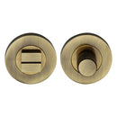 Heritage Brass Round Knurled Bathroom Turn & Release