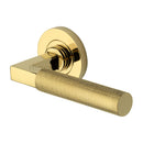 Heritage Brass Signac Door Handle on Round Rose