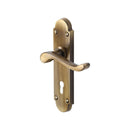 Heritage Brass Savoy Door Handle on Plate