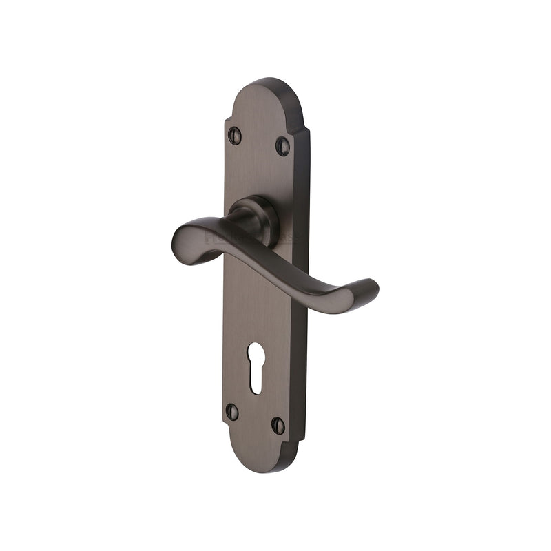 Heritage Brass Savoy Door Handle on Plate