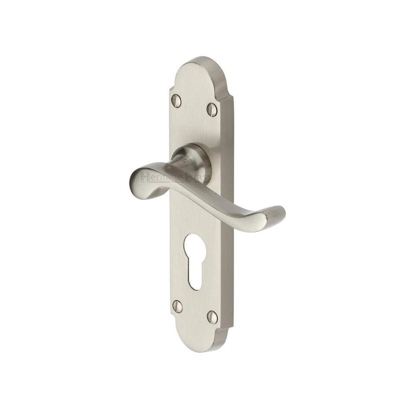 Heritage Brass Savoy Door Handle on Plate