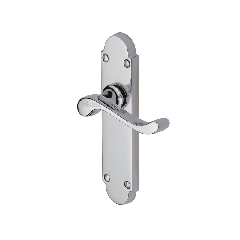 Heritage Brass Savoy Door Handle on Plate
