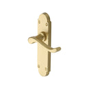 Heritage Brass Savoy Door Handle on Plate